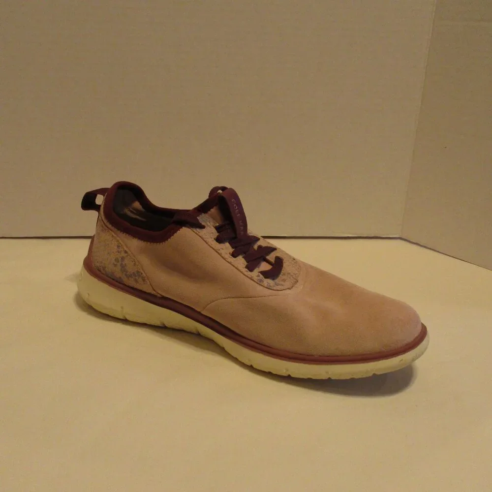 Cole Haan Shoes Zerogrand Woman Size 10 Pink Red White Athletic Outdoor Shoes